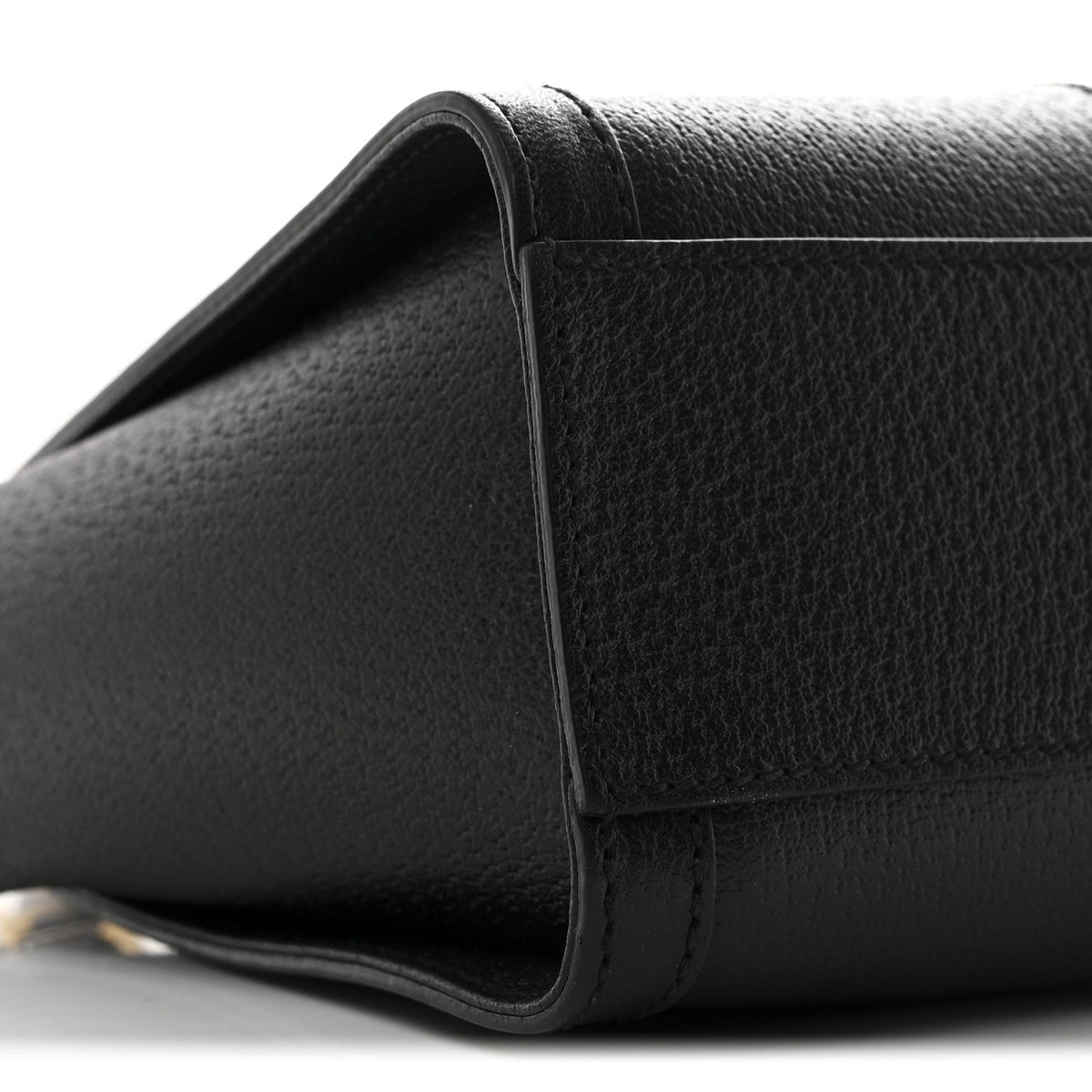 Textured Calfskin Web Small Ophidia Tote Bag Black product image 9, provided for visual reference and product detail review