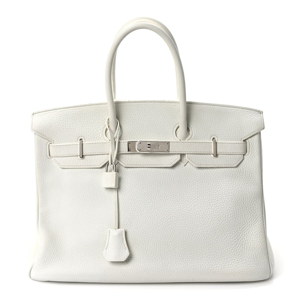 Togo Birkin 35 White product image 1, provided for visual reference and product detail review