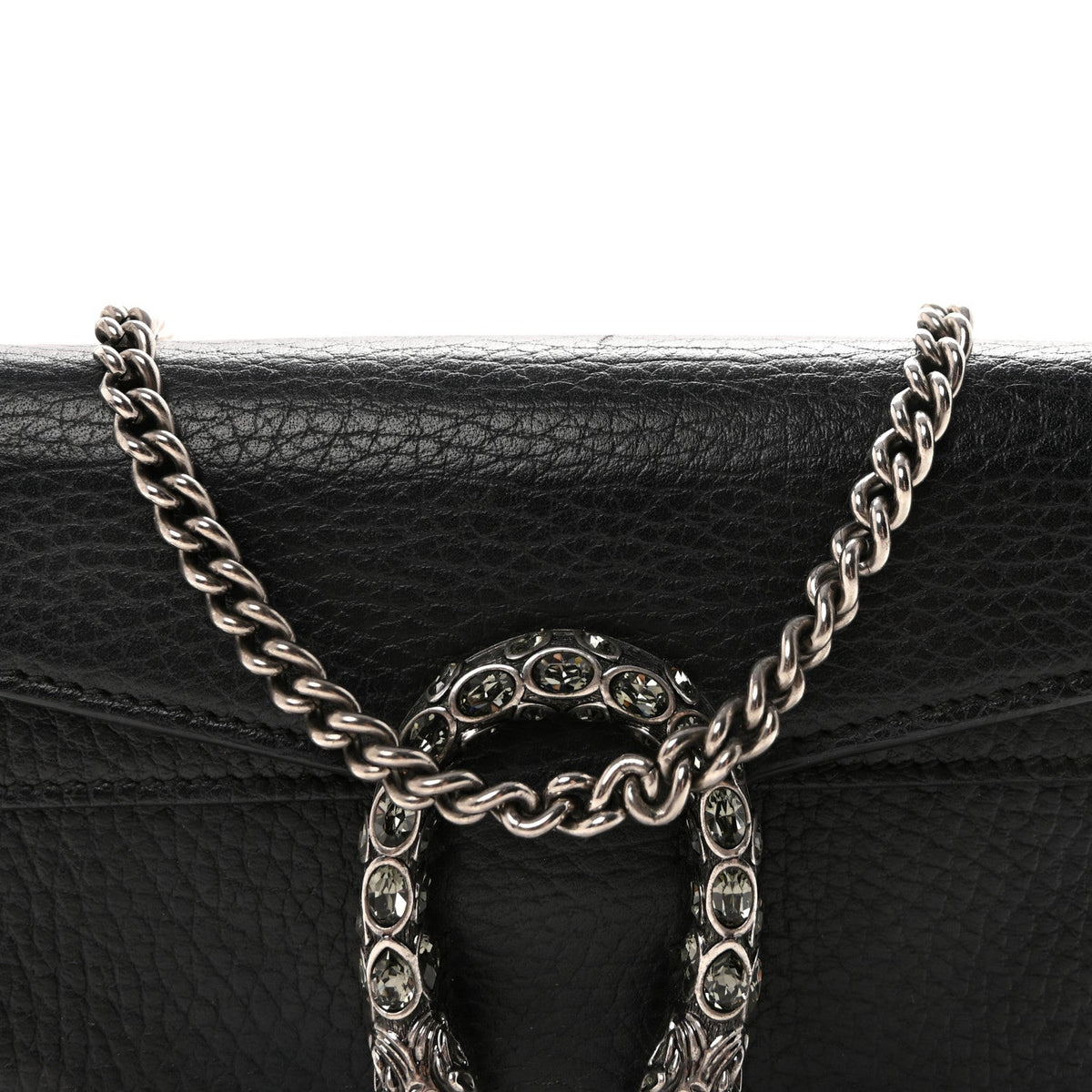 Calfskin Super Mini Dionysus Shoulder Bag Black product image 7, provided for visual reference and product detail review
