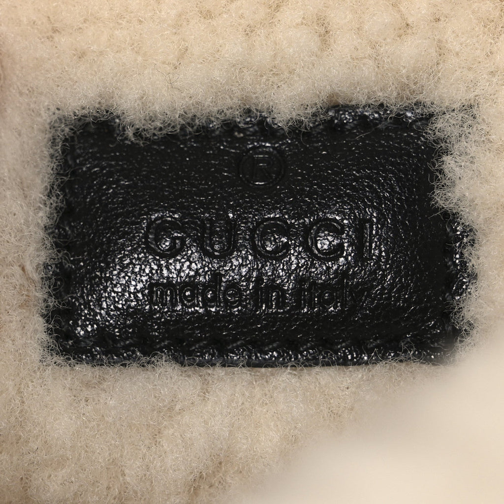 Sakai Be Green Calfskin Shearling Mini Dionysus Top Handle Bag Black product image 6, provided for visual reference and