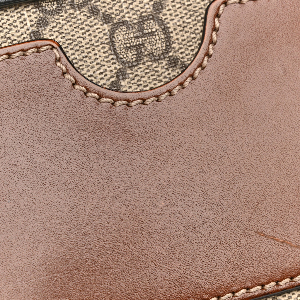 GG Supreme Monogram Calfskin Small Padlock Shoulder Bag Beige Black Cuir product image 12, provided for visual reference and