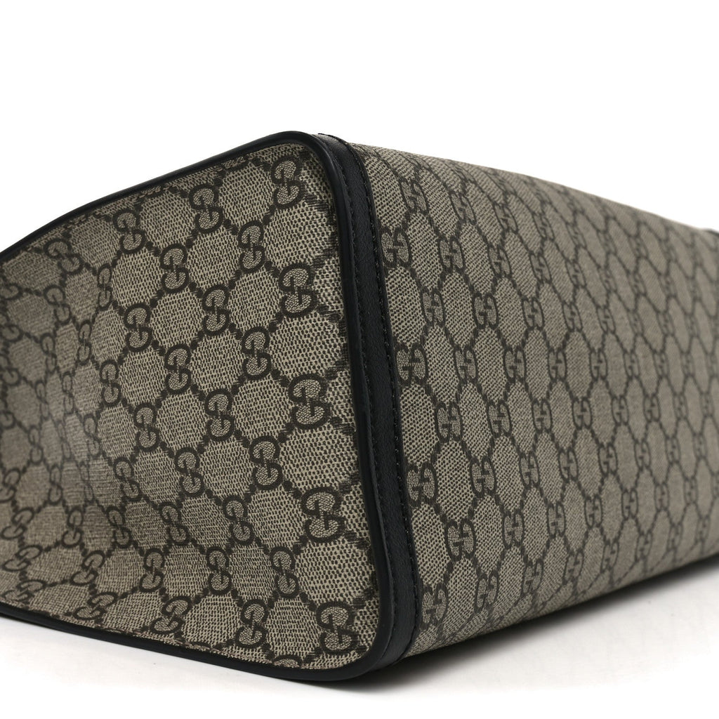 GG Supreme Monogram Medium Padlock Tote Black product image 9, provided for visual reference and product detail review