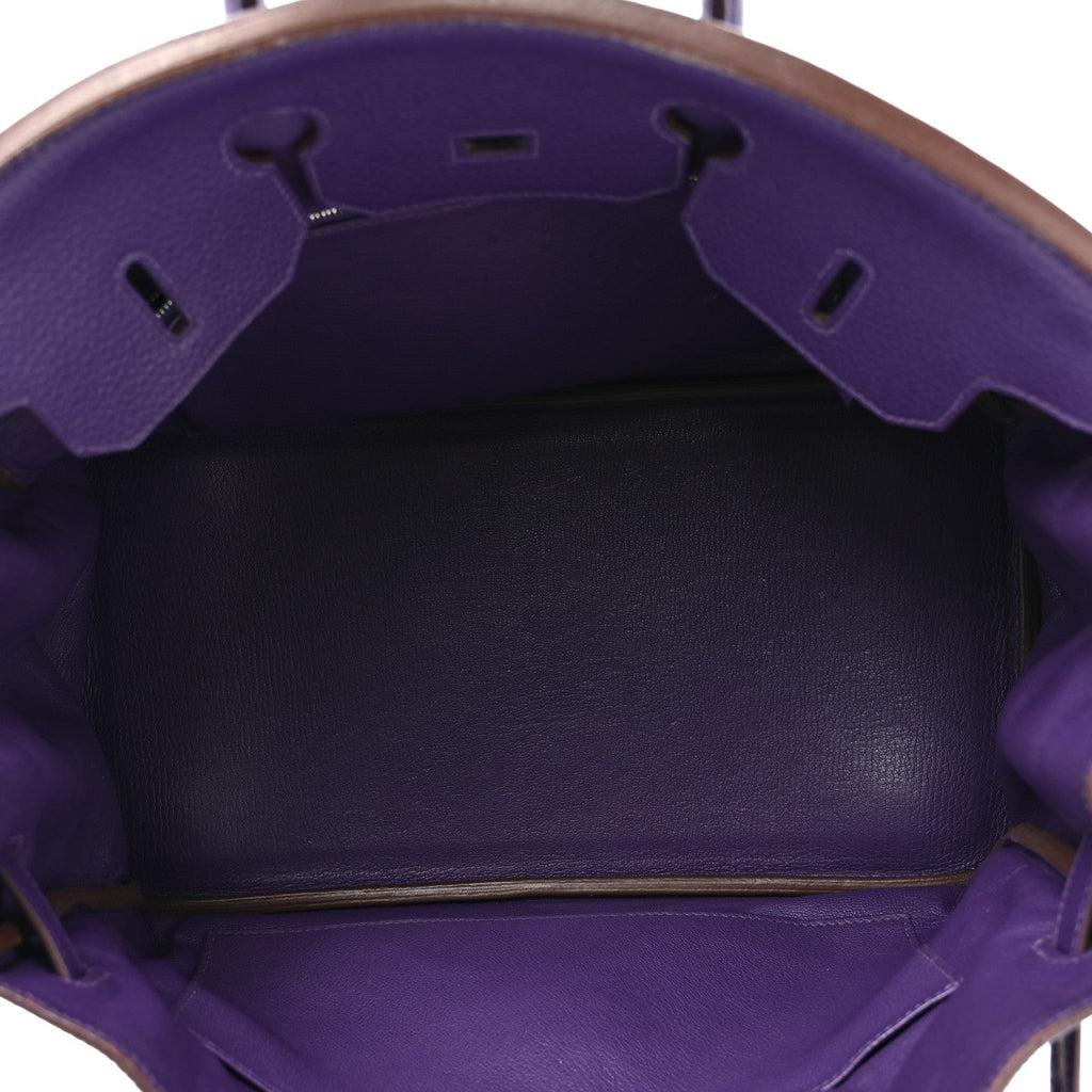 Taurillon Clemence Birkin 35 Iris product image 4, provided for visual reference and product detail review