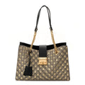 GG Supreme Monogram Bees Medium Padlock Tote Beige Oro Black product image 1, provided for visual reference and product