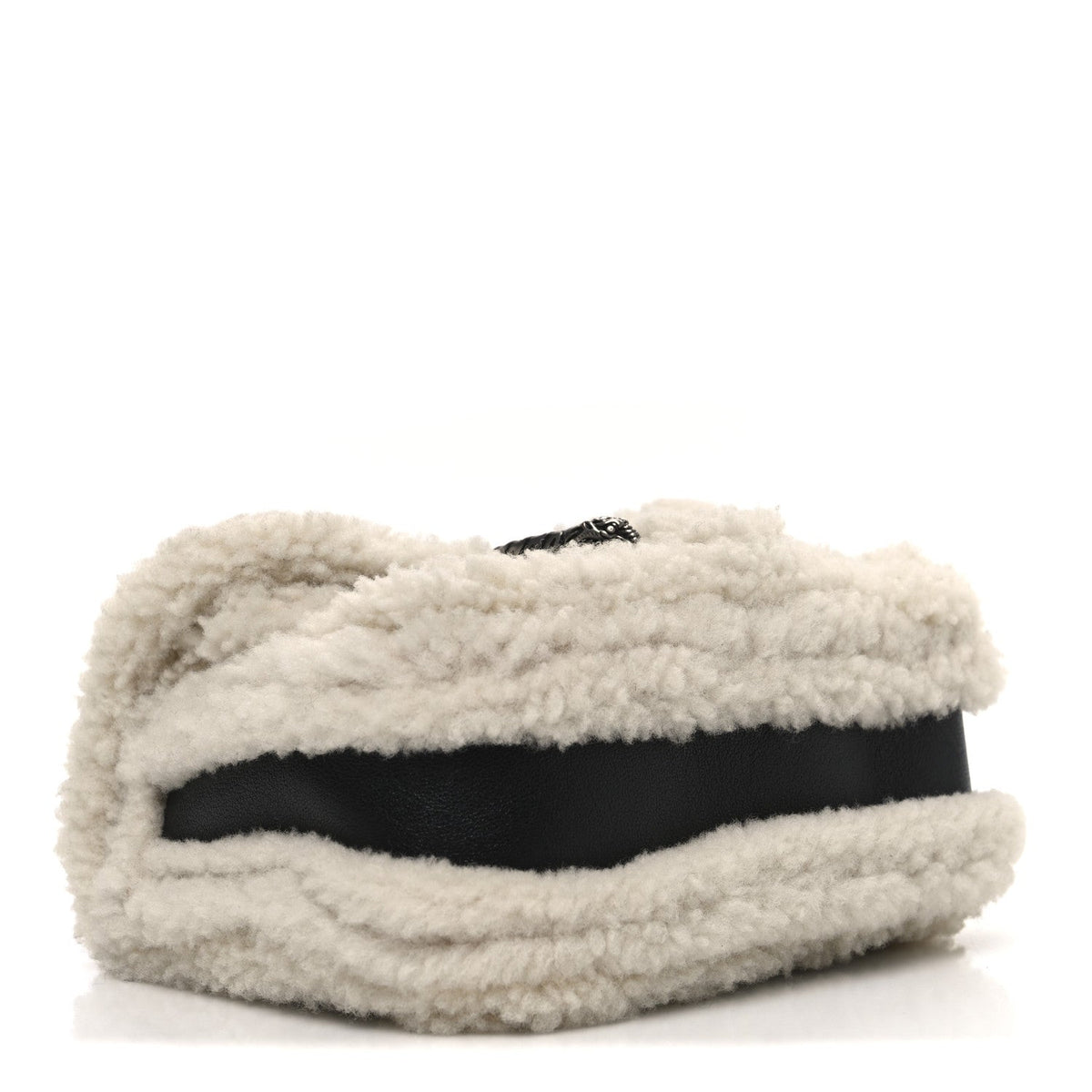 Sakai Be Green Calfskin Shearling Mini Dionysus Top Handle Bag Black product image 4, provided for visual reference and