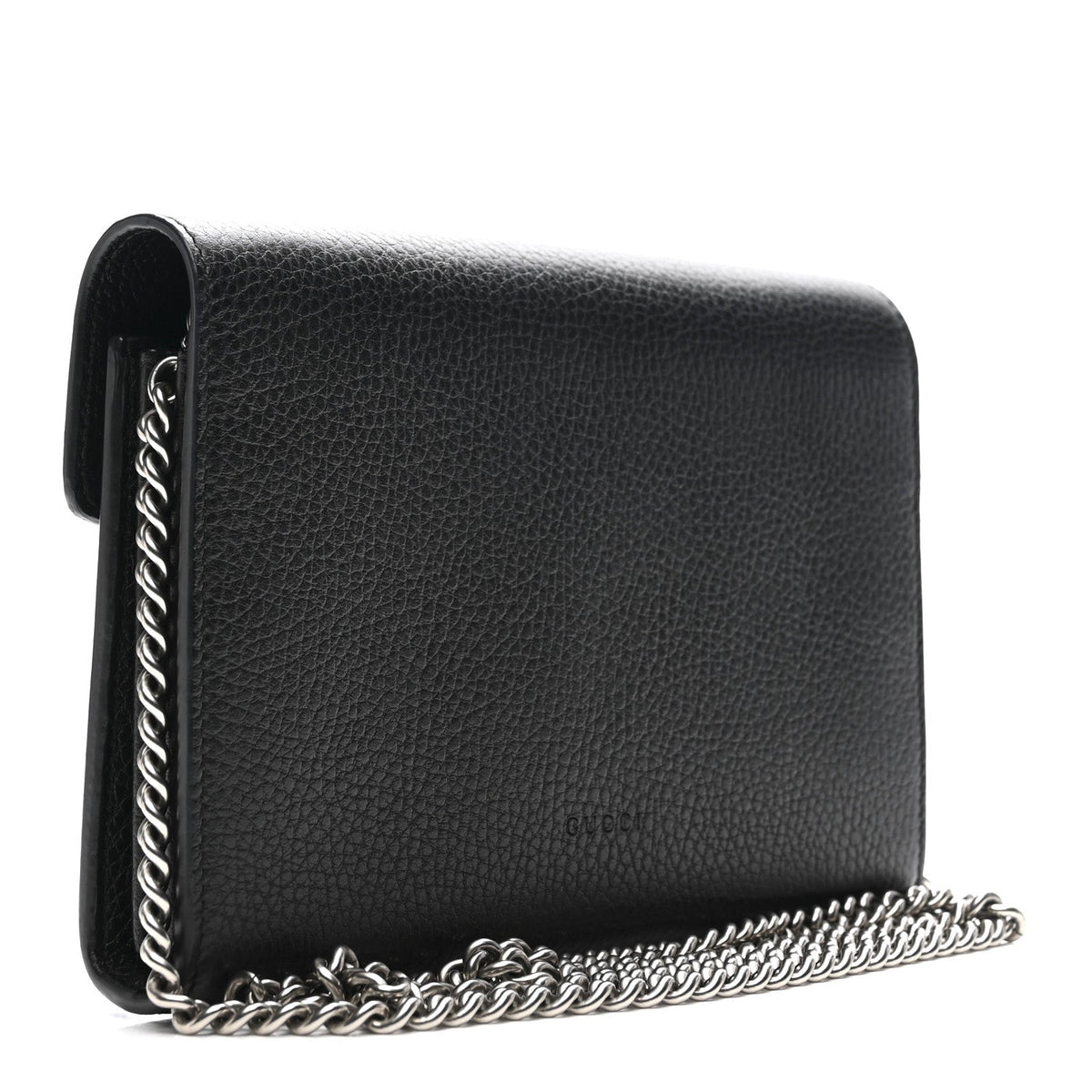 Calfskin Mini Dionysus Chain Wallet Black product image 3, provided for visual reference and product detail review