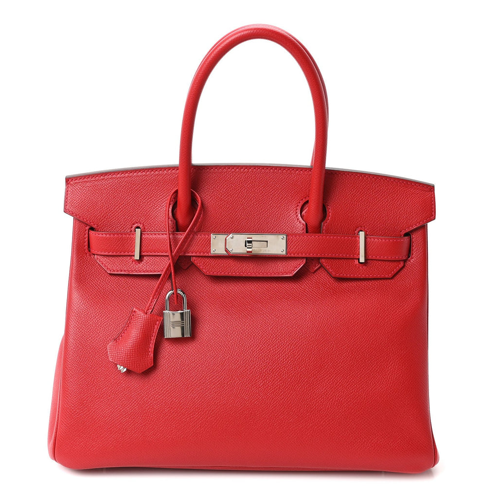 Epsom Birkin 30 Rouge Vif product image 1, provided for visual reference and product detail review