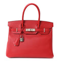 Epsom Birkin 30 Rouge Vif product image 1, provided for visual reference and product detail review