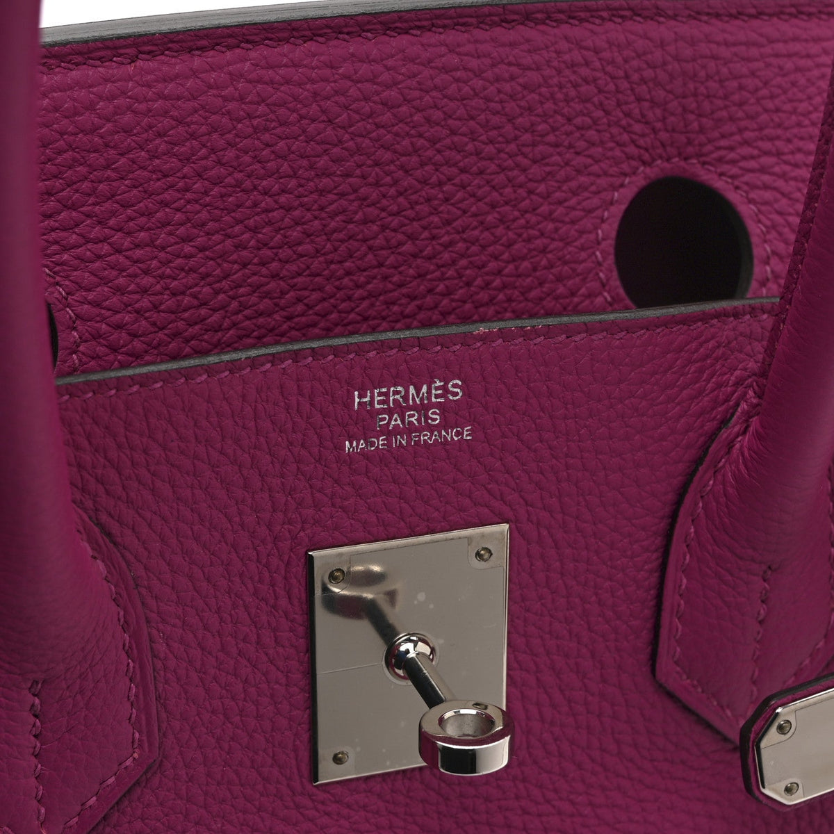 Togo Birkin 30 Rose Pourpre product image 6, provided for visual reference and product detail review