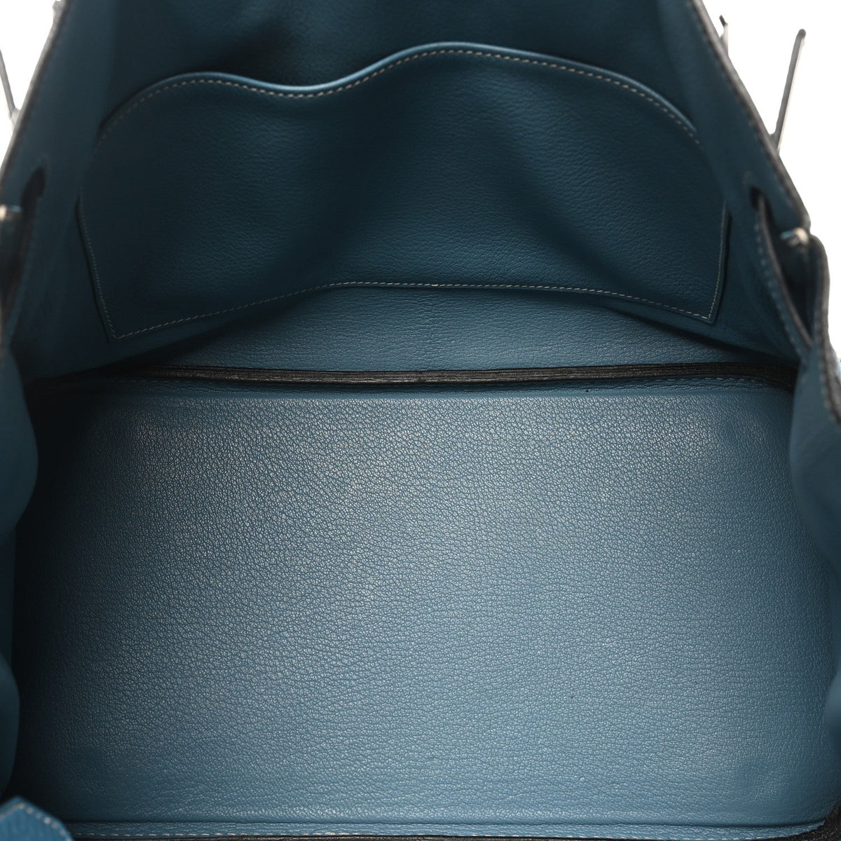 Taurillon Clemence Birkin 35 Blue Jean product image 5, provided for visual reference and product detail review