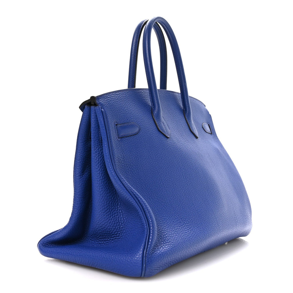 Togo BIRKIN 35 Bleu France product image 3, provided for visual reference and product detail review