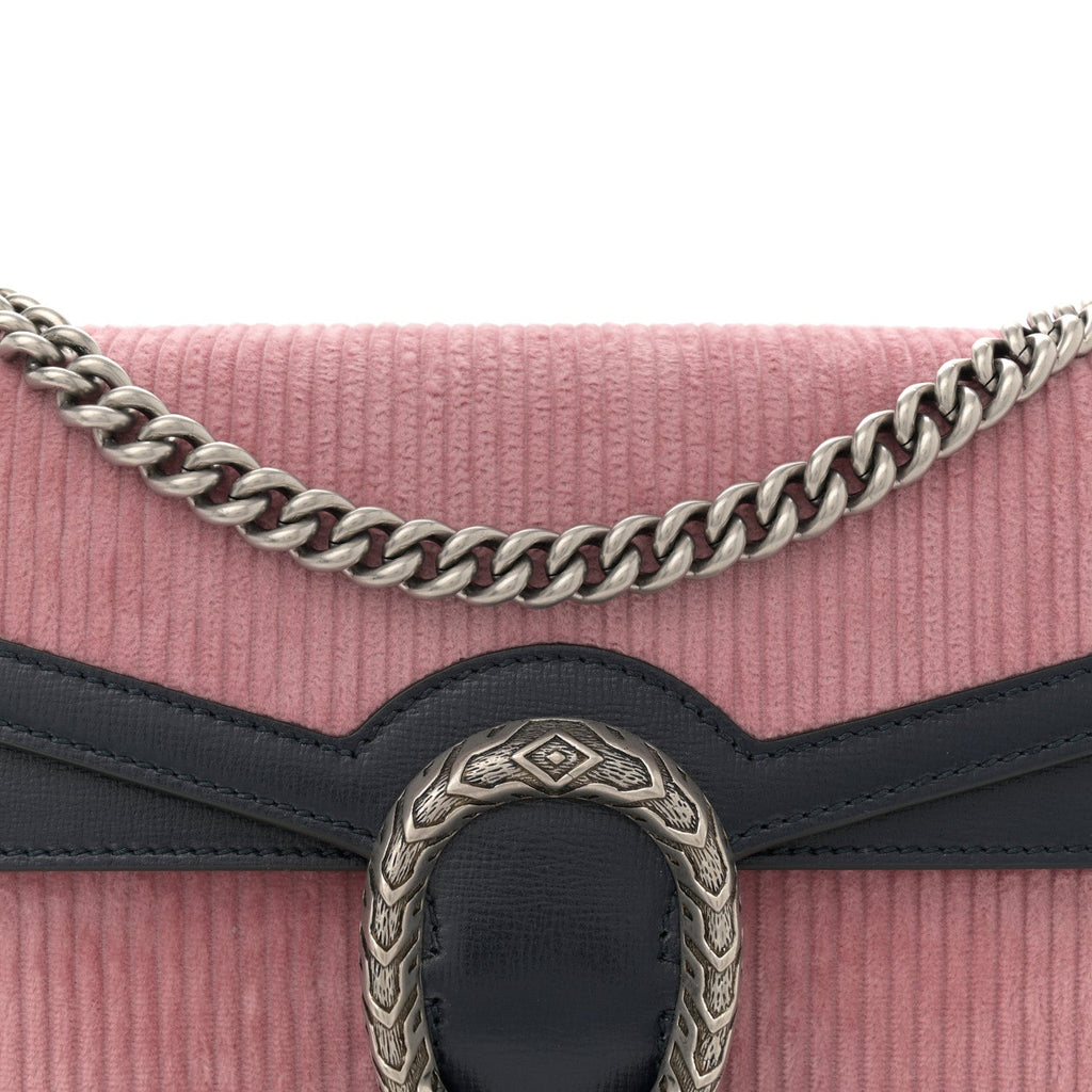 Lanzo Stretch Cord Azalea Calfskin Small Dionysus Shoulder Bag Pink Blue product image 8, provided for visual reference and