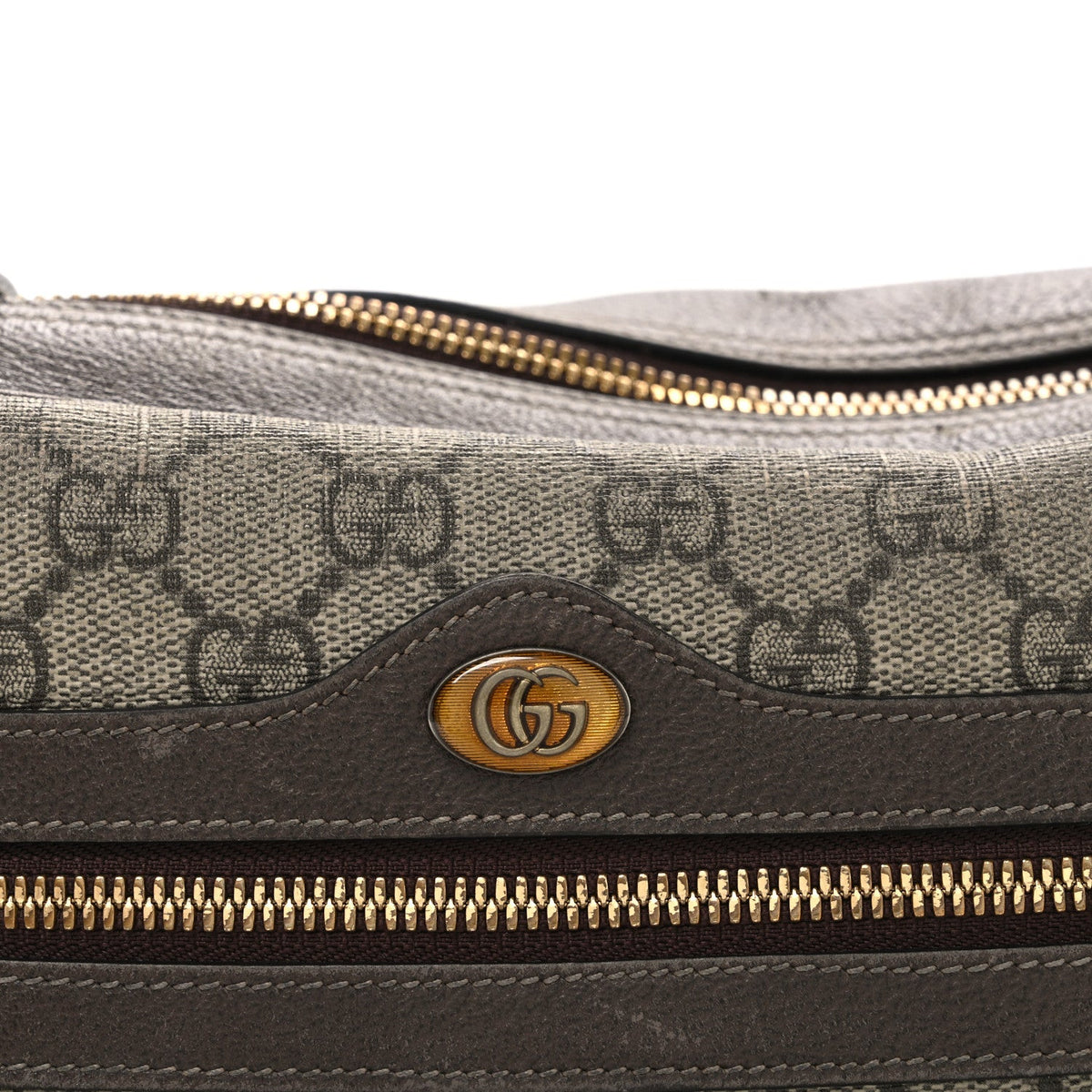 GG Supreme Monogram Web Small Ophidia Shoulder Bag Brown product image 8, provided for visual reference and product detail