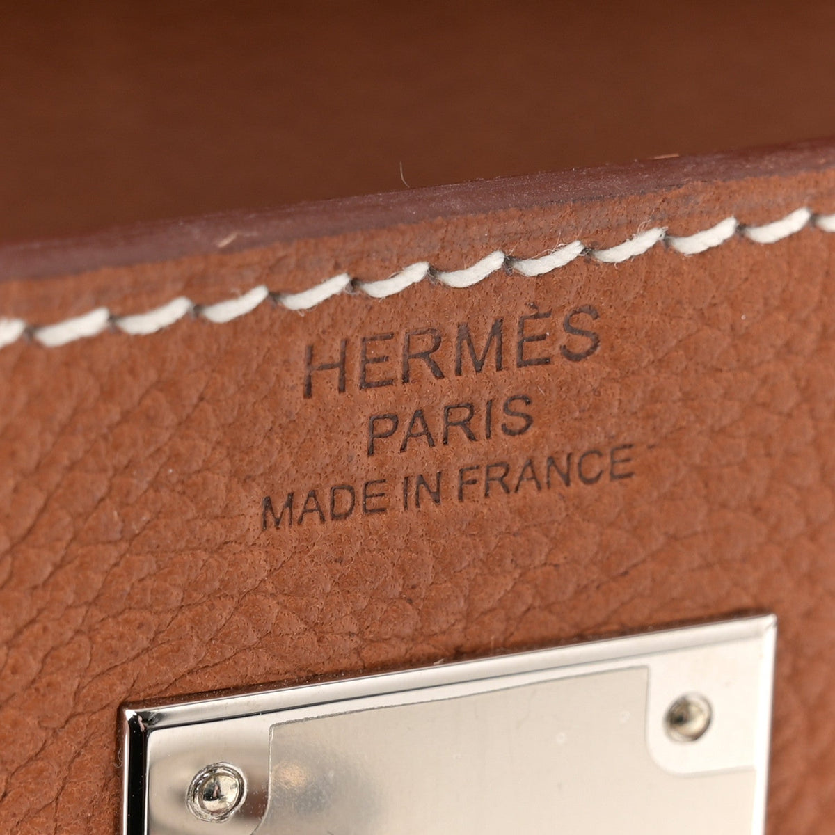 Barenia Faubourg Kelly Retourne 28 Fauve product image 6, provided for visual reference and product detail review