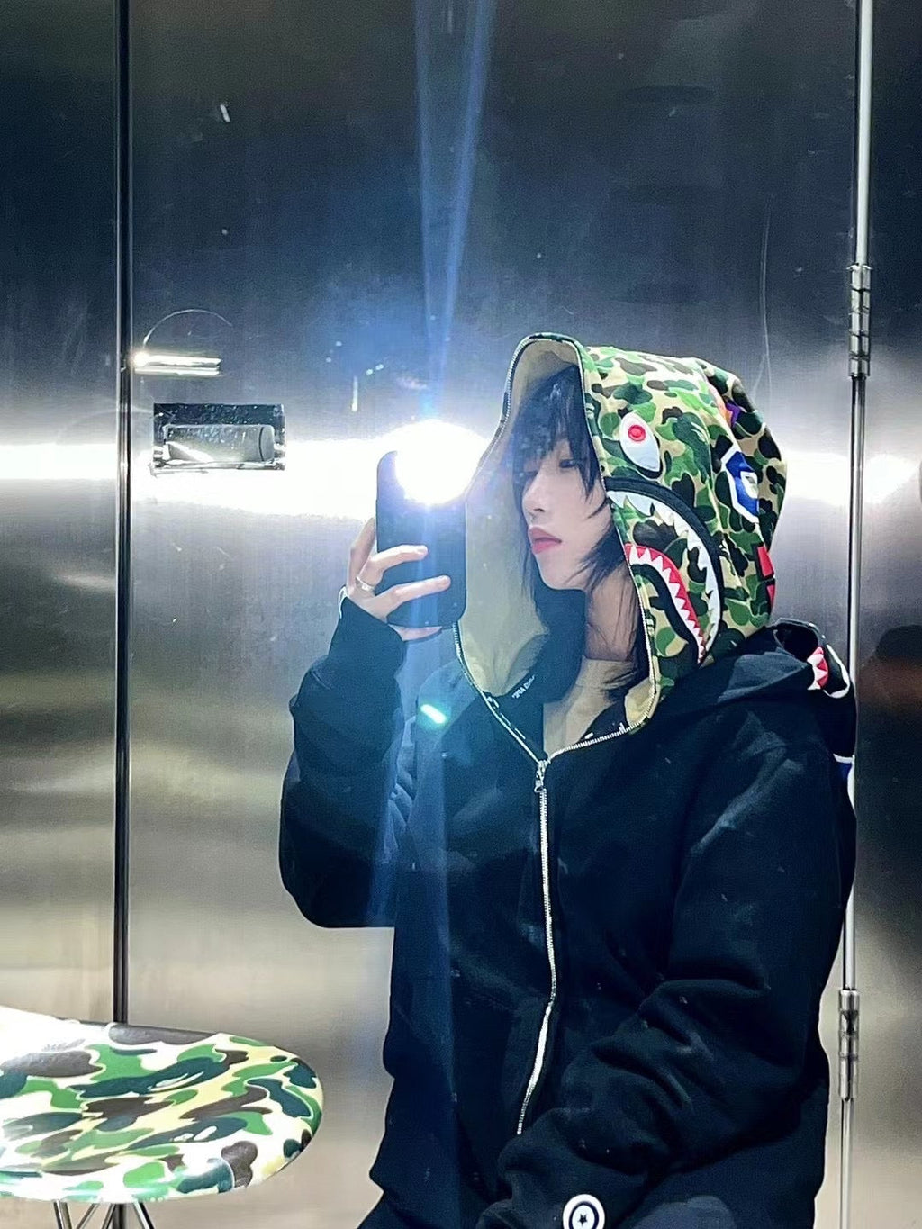 Bathing Ape Hoodie Camouflage Cardigan Men and Women Sweater Hoodie Coat product image 29, provided for visual reference and