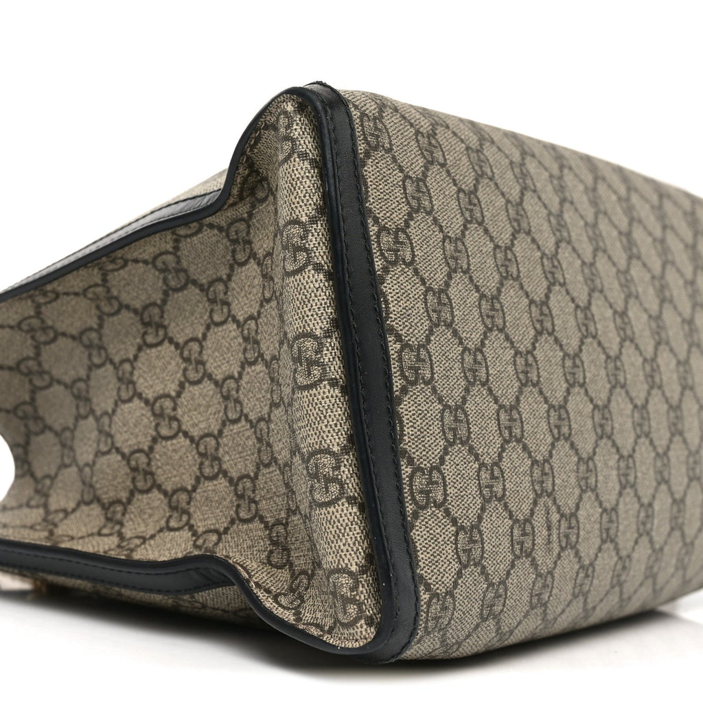 GG Supreme Monogram Medium Padlock Tote Black product image 9, provided for visual reference and product detail review