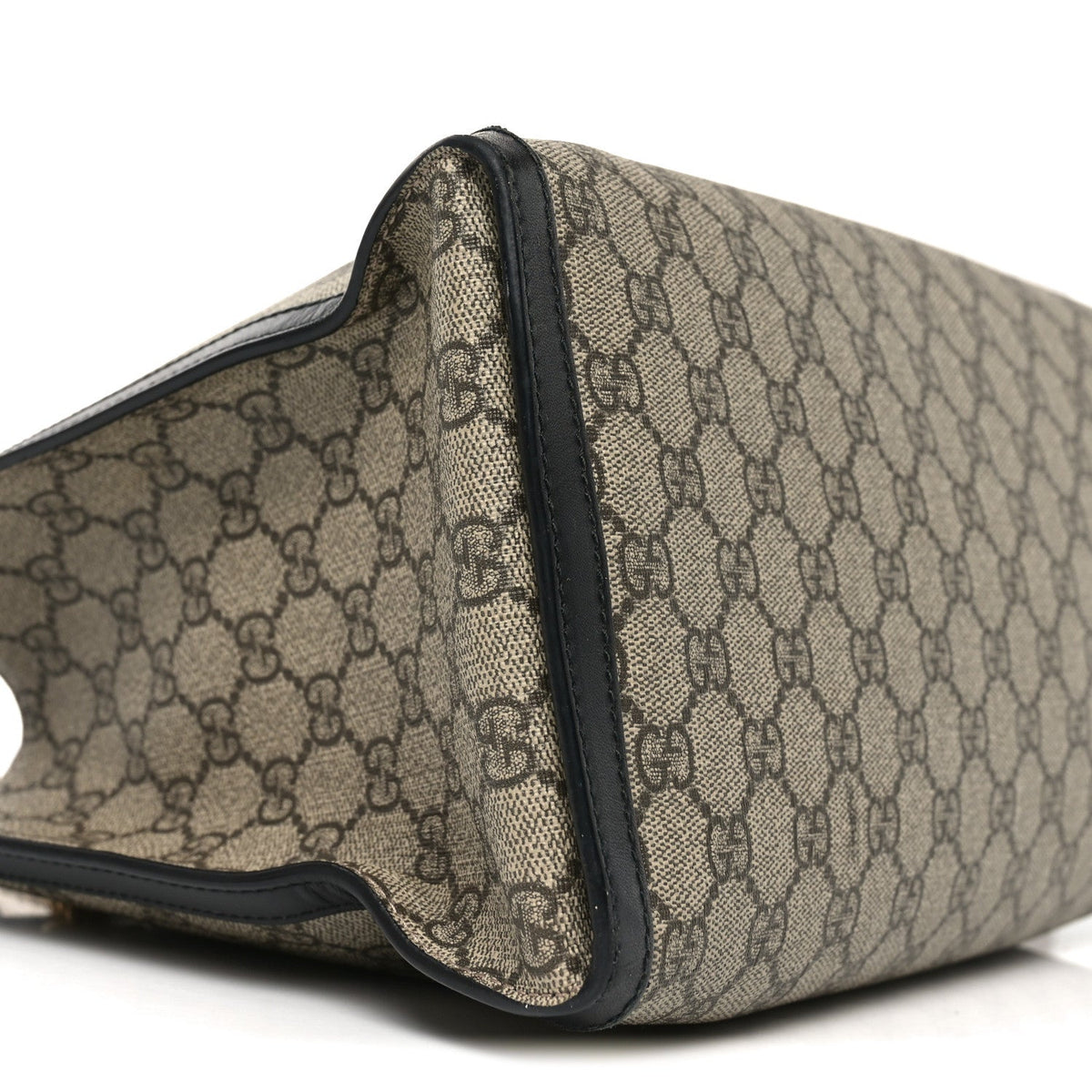 GG Supreme Monogram Medium Padlock Tote Black product image 9, provided for visual reference and product detail review