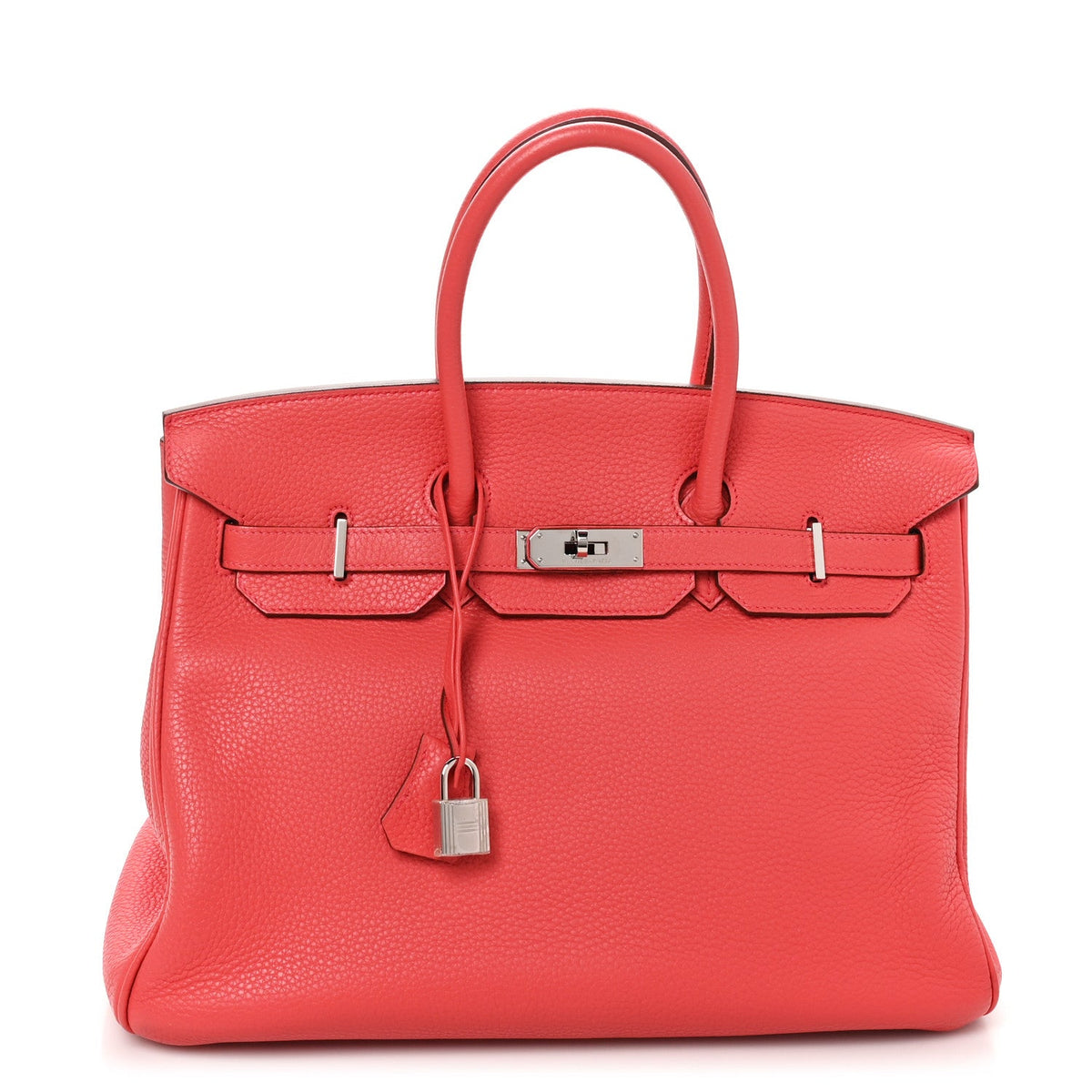 Taurillon Clemence Birkin 35 Bougainvillea product image 1, provided for visual reference and product detail review