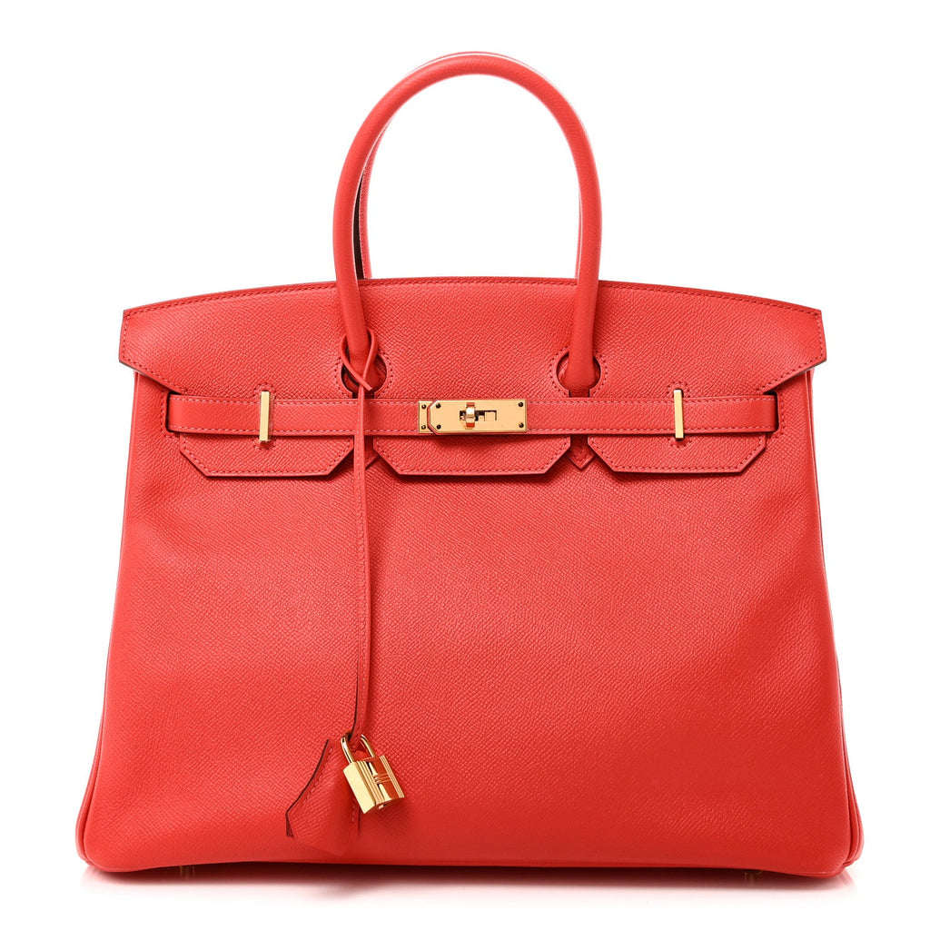 Epsom Birkin 35 Rose Jaipur product image 1, provided for visual reference and product detail review