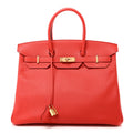 Epsom Birkin 35 Rose Jaipur product image 1, provided for visual reference and product detail review