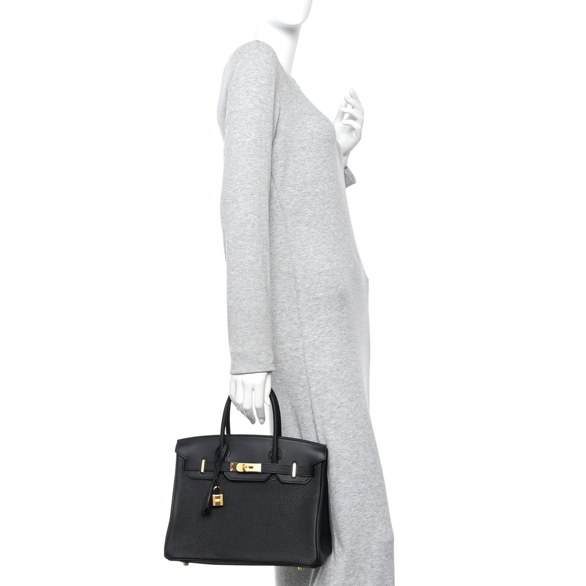 Togo Swift Canvas 3 in 1 Birkin 30 Black product image 2, provided for visual reference and product detail review