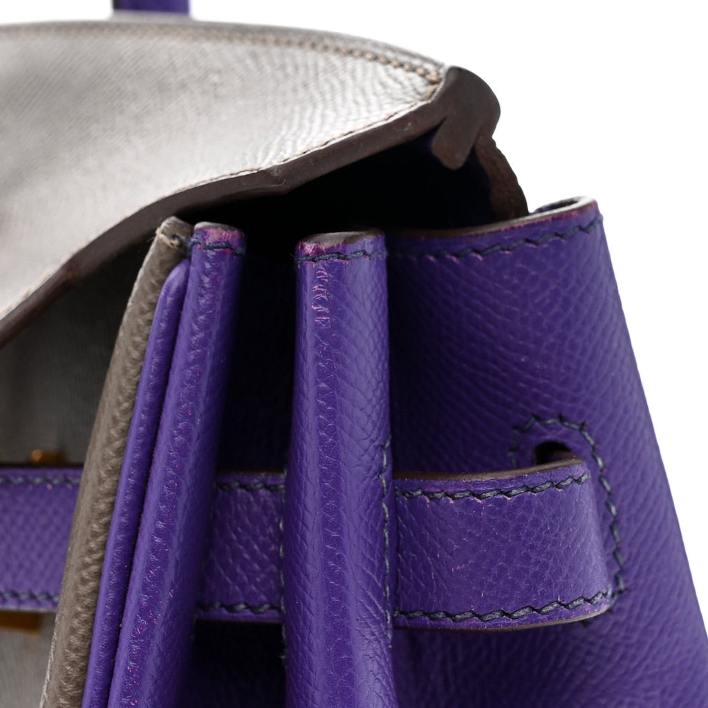 Epsom Bi-Color Horseshoe Birkin 35 Etain Crocus product image 13, provided for visual reference and product detail review