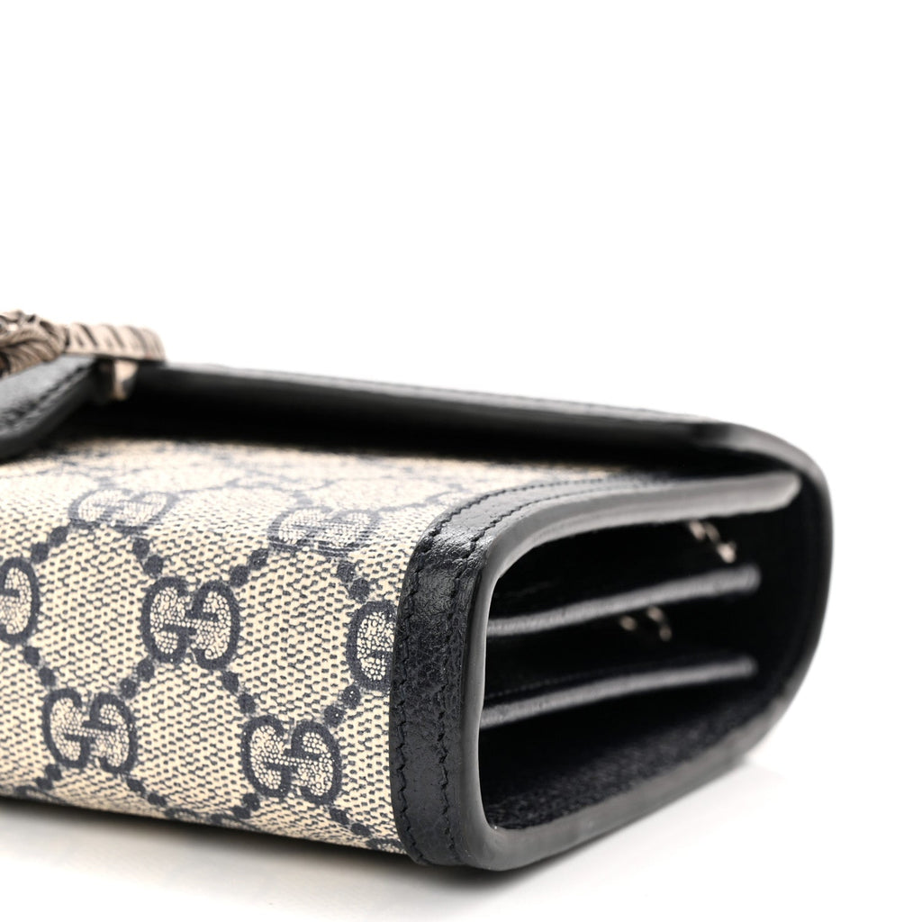 GG Supreme Monogram Textured Dollar Calfskin Mini Dionysus Chain Wallet Beige Blue product image 10, provided for visual