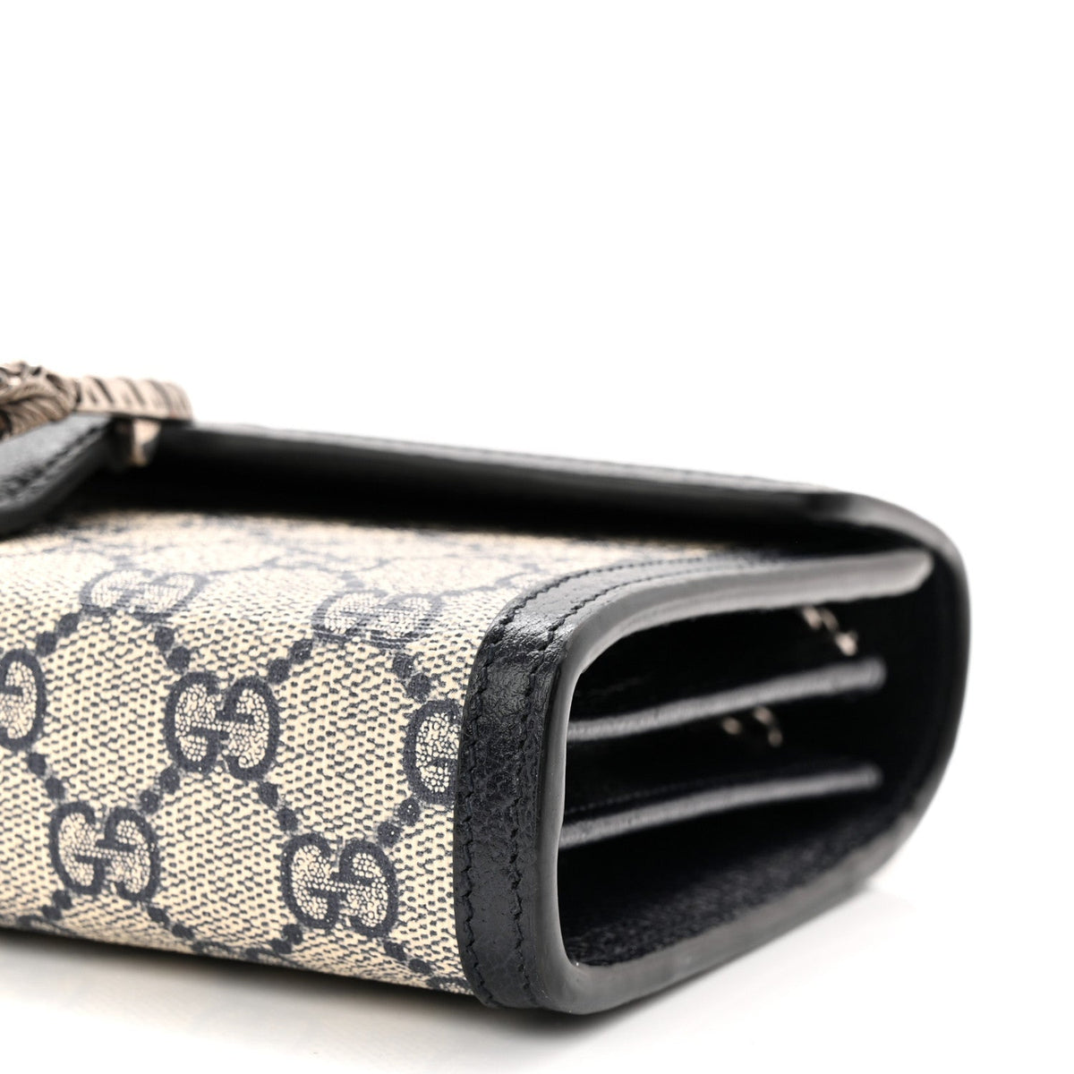 GG Supreme Monogram Textured Dollar Calfskin Mini Dionysus Chain Wallet Beige Blue product image 10, provided for visual