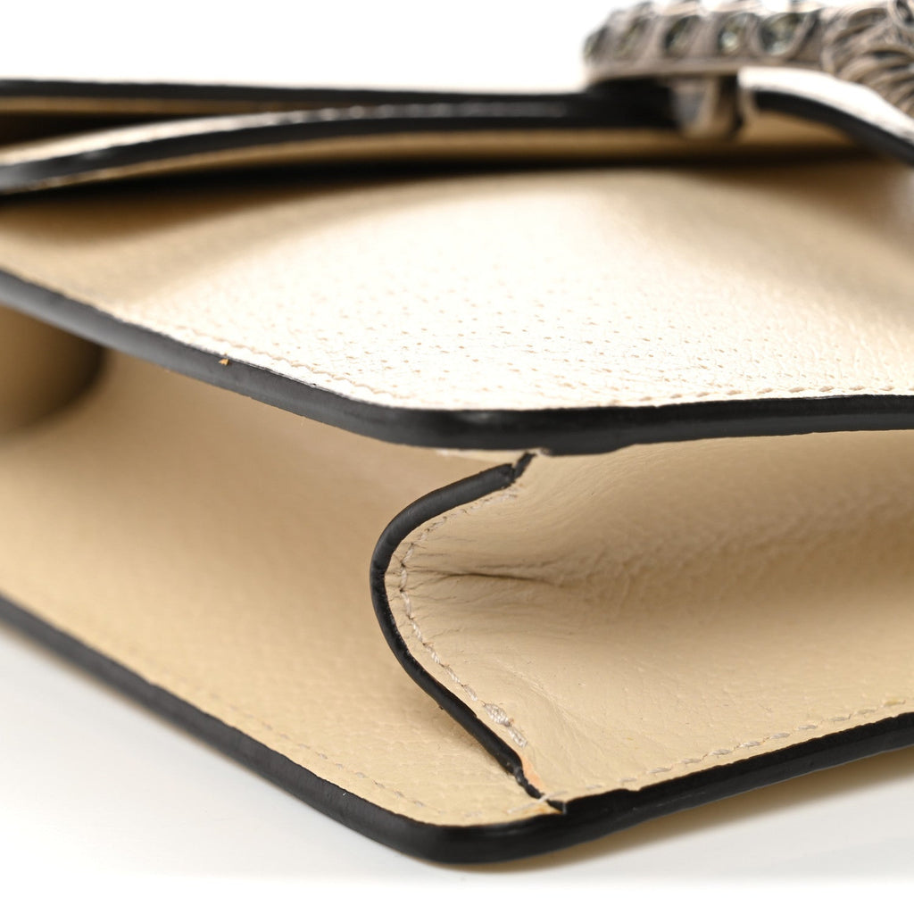 Textured Calfskin Crystal Mini Dionysus Shoulder Bag Mystic White product image 9, provided for visual reference and product