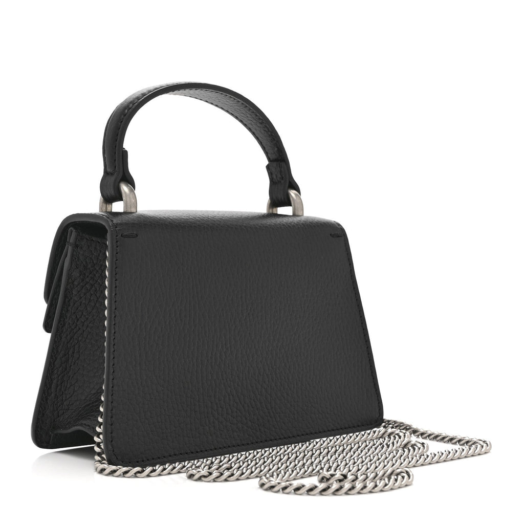 Dollar Calfskin Crystal Mini Dionysus Top Handle Bag Black Crystal product image 3, provided for visual reference and
