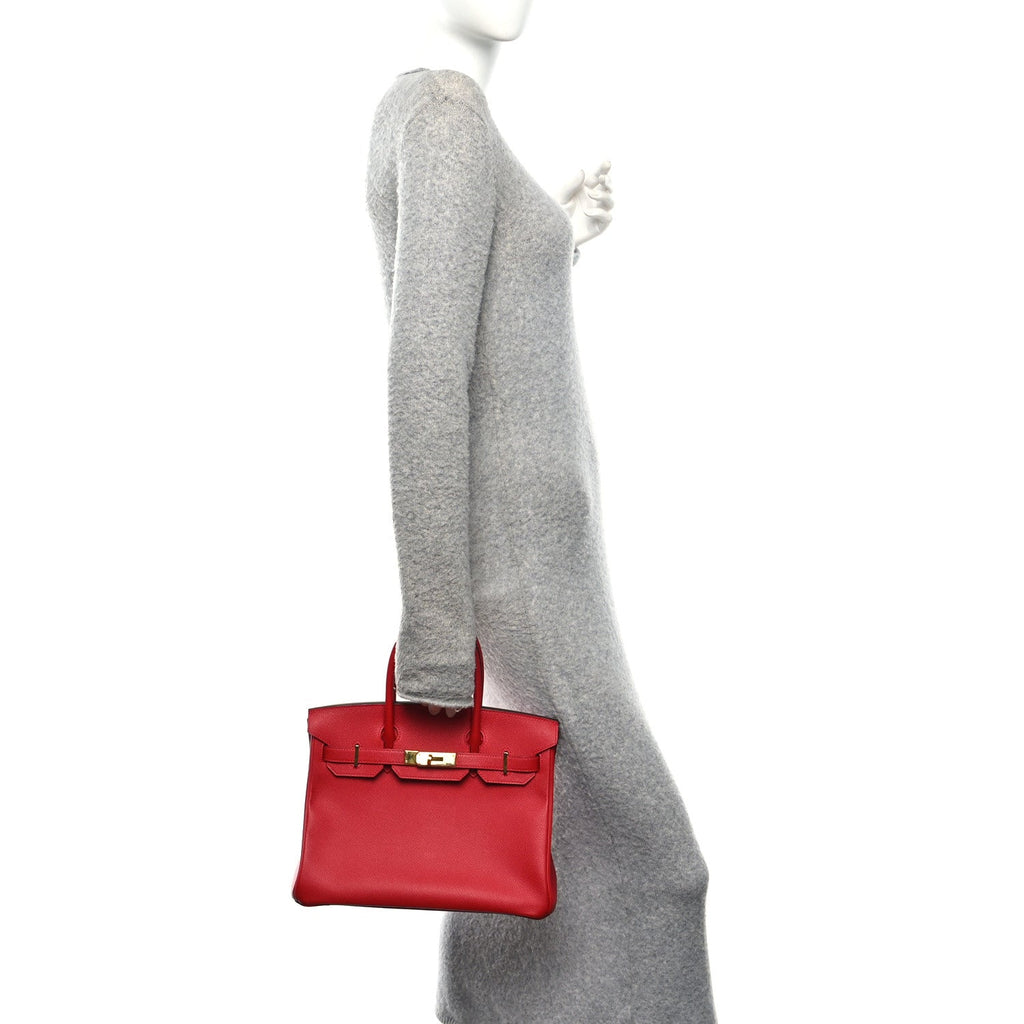 Epsom Birkin 30 Rouge Casaque product image 2, provided for visual reference and product detail review