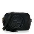 Pebbled Calfskin Small Soho Disco Bag Black product image 1, provided for visual reference and product detail review