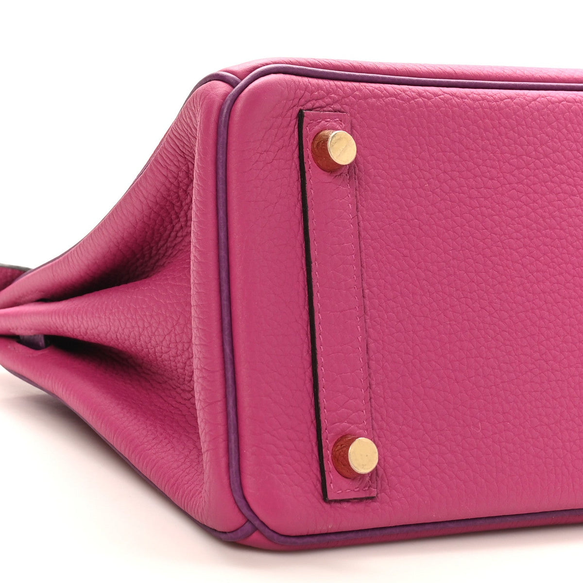 Togo Horseshoe Birkin 25 Rose Pourpre Cassis product image 9, provided for visual reference and product detail review