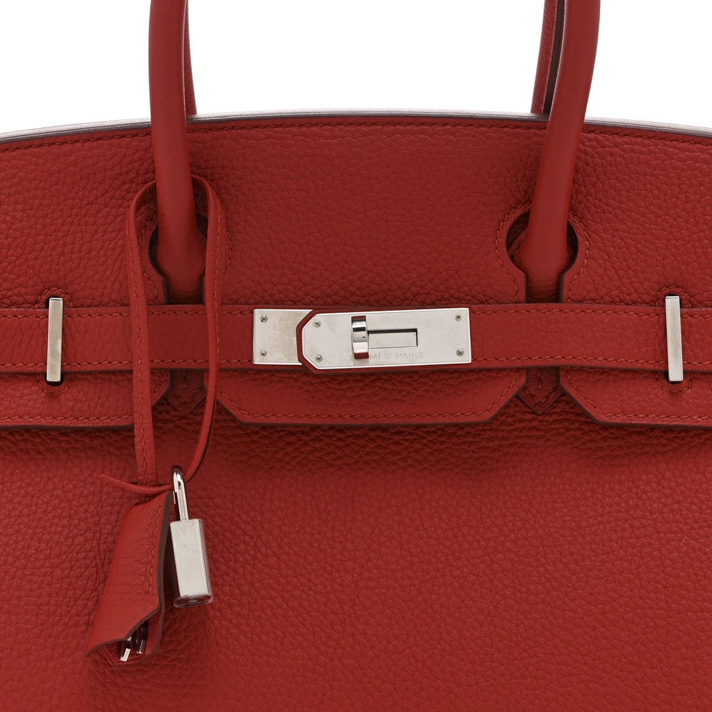 Togo Birkin 30 Vermillion product image 8, provided for visual reference and product detail review