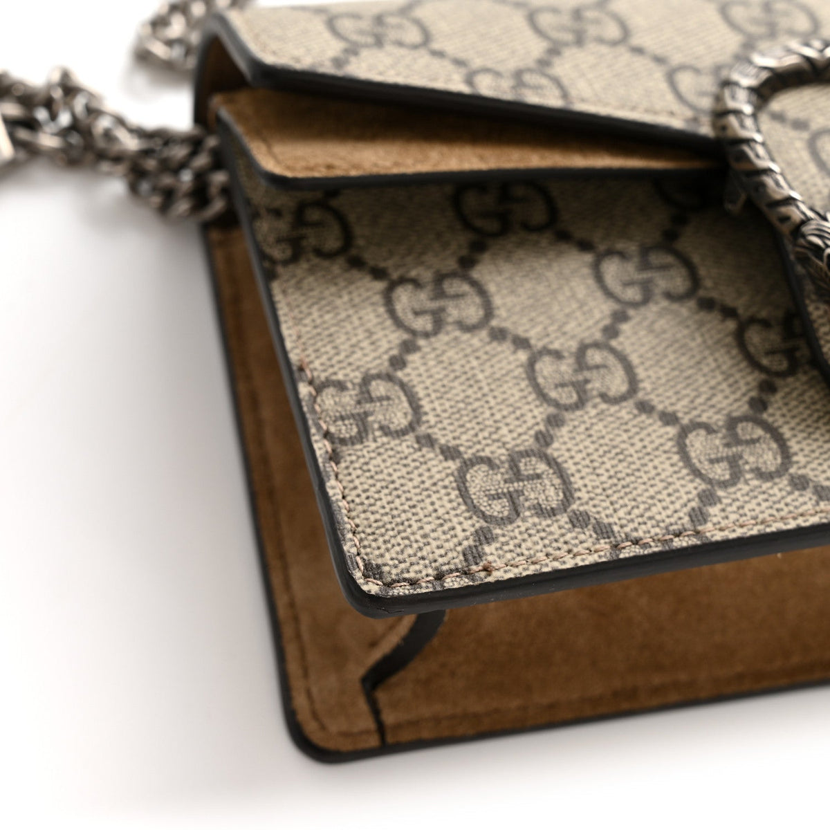 GG Supreme Monogram Super Mini Dionysus Shoulder Bag Taupe product image 12, provided for visual reference and product
