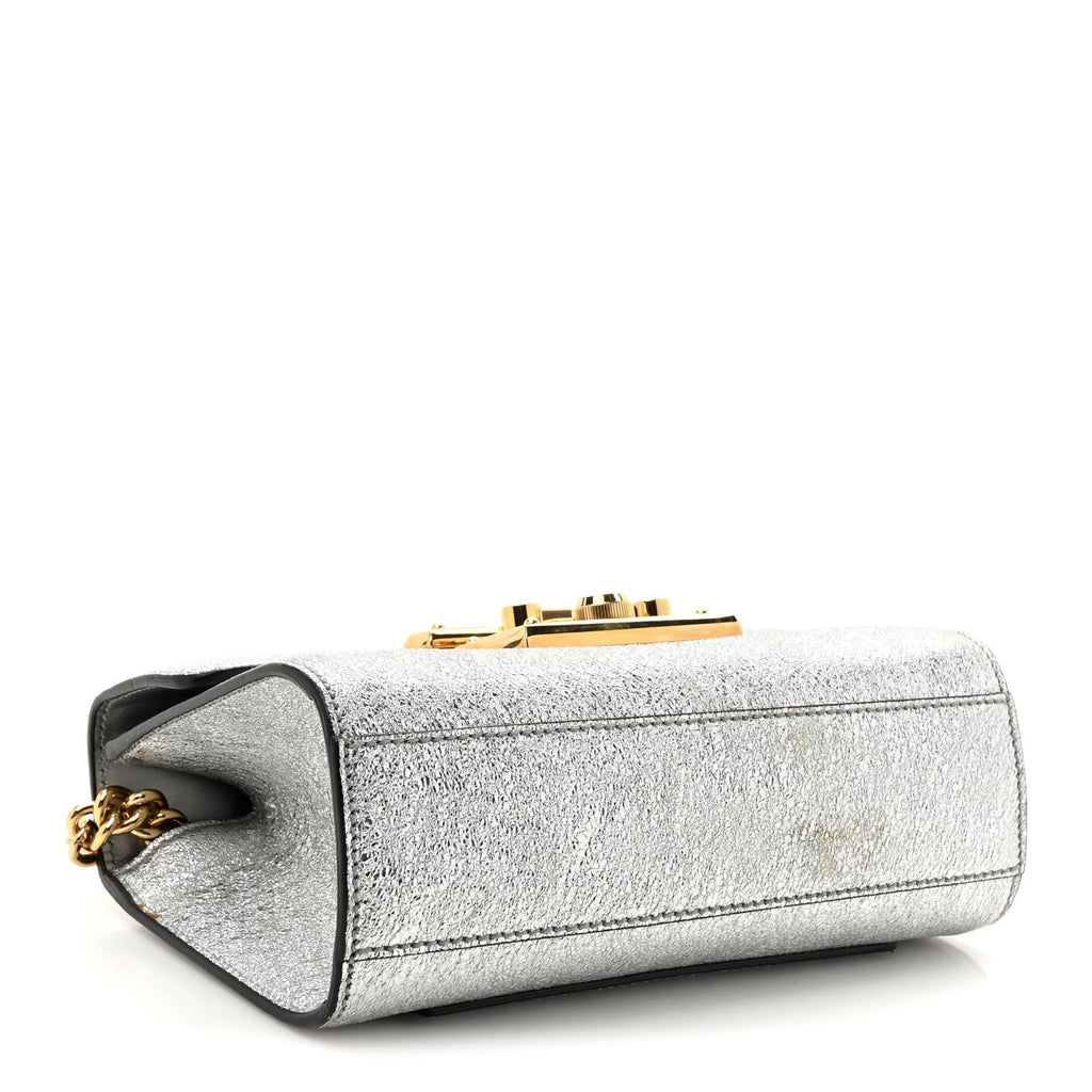 Galassia Small Padlock Shoulder Bag Argento product image 4, provided for visual reference and product detail review