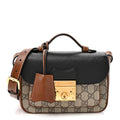 GG Supreme Monogram New Sakai Lux Calfskin Mini Padlock Flap Pocket Shoulder Bag Beige Ebony Black Cuir product image 1,
