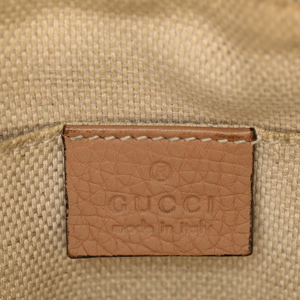 Pebbled Calfskin Small Soho Disco Bag Camelia product image 6, provided for visual reference and product detail review