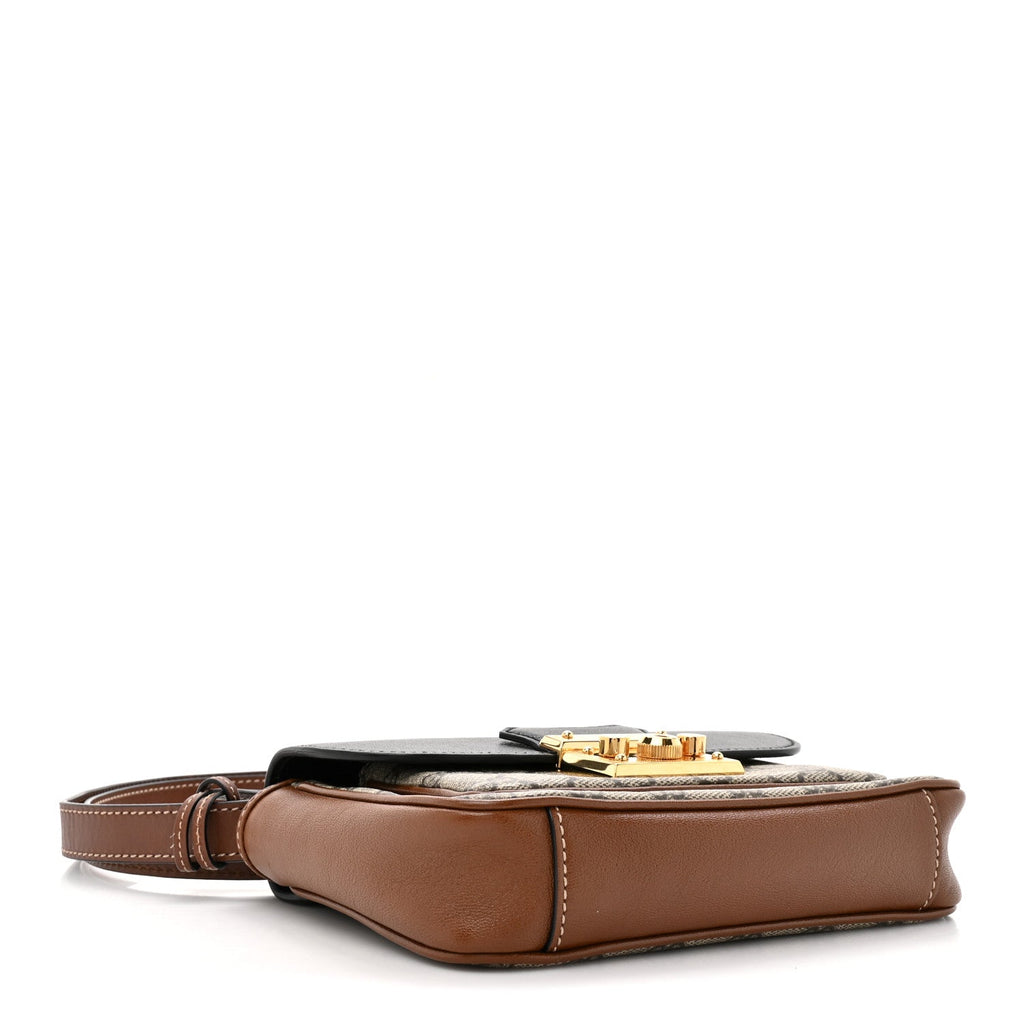 GG Supreme Monogram New Sakai Lux Calfskin Mini Padlock Flap Pocket Shoulder Bag Beige Ebony Black Cuir product image 4,