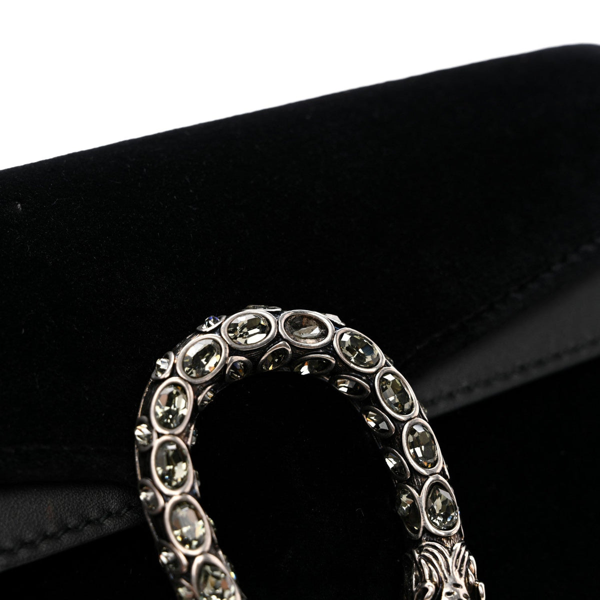 Suede Super Mini Dionysus Shoulder Bag Black product image 10, provided for visual reference and product detail review