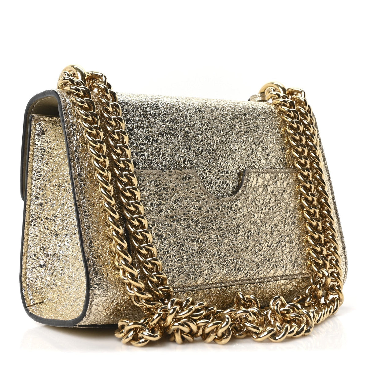 Galassia Small Padlock Shoulder Bag Platino product image 3, provided for visual reference and product detail review