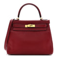 Taurillon Clemence Kelly Retourne 28 Rouge Grenat product image 1, provided for visual reference and product detail review