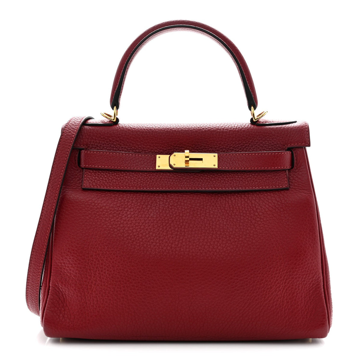 Taurillon Clemence Kelly Retourne 28 Rouge Grenat product image 1, provided for visual reference and product detail review