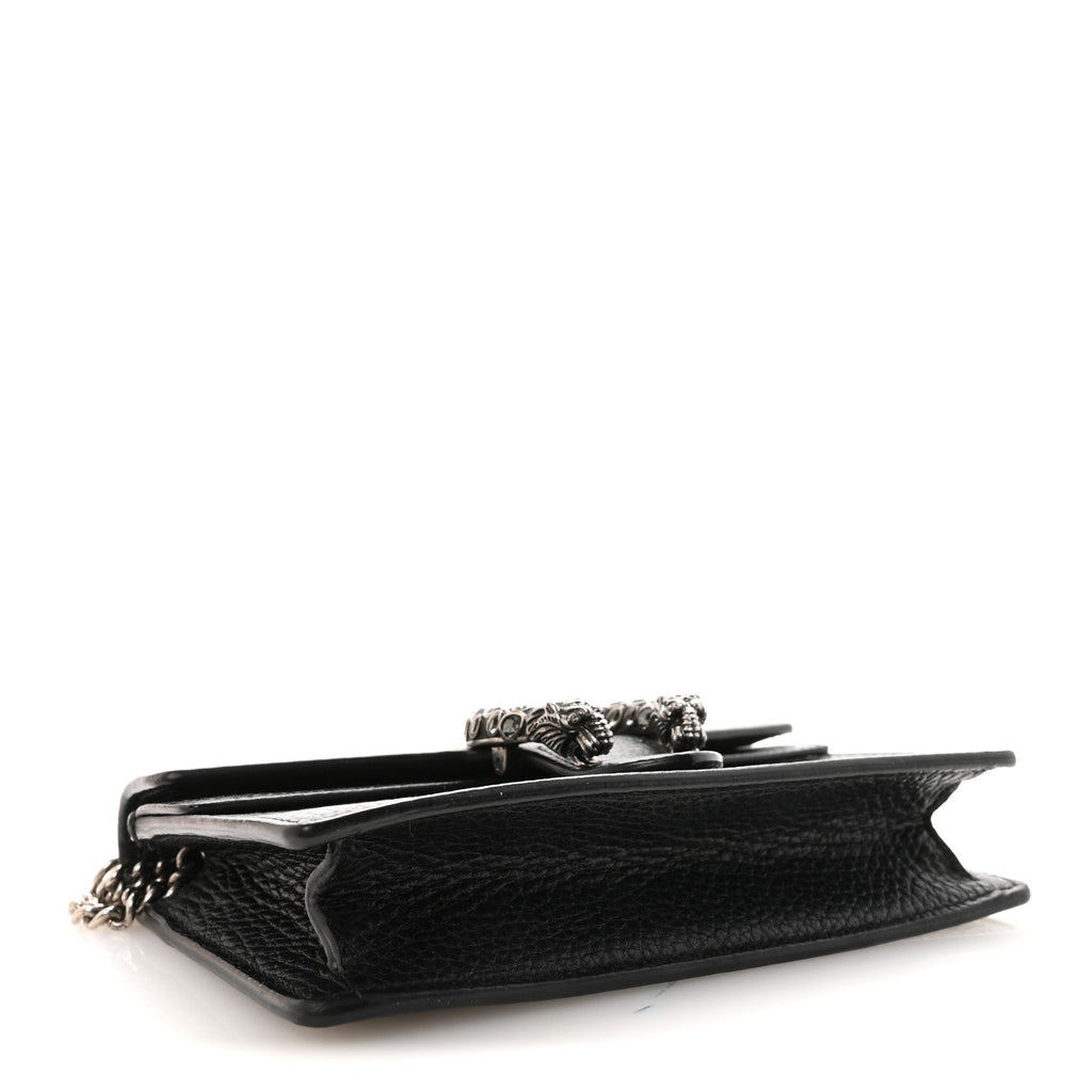 Calfskin Super Mini Dionysus Shoulder Bag Black product image 4, provided for visual reference and product detail review