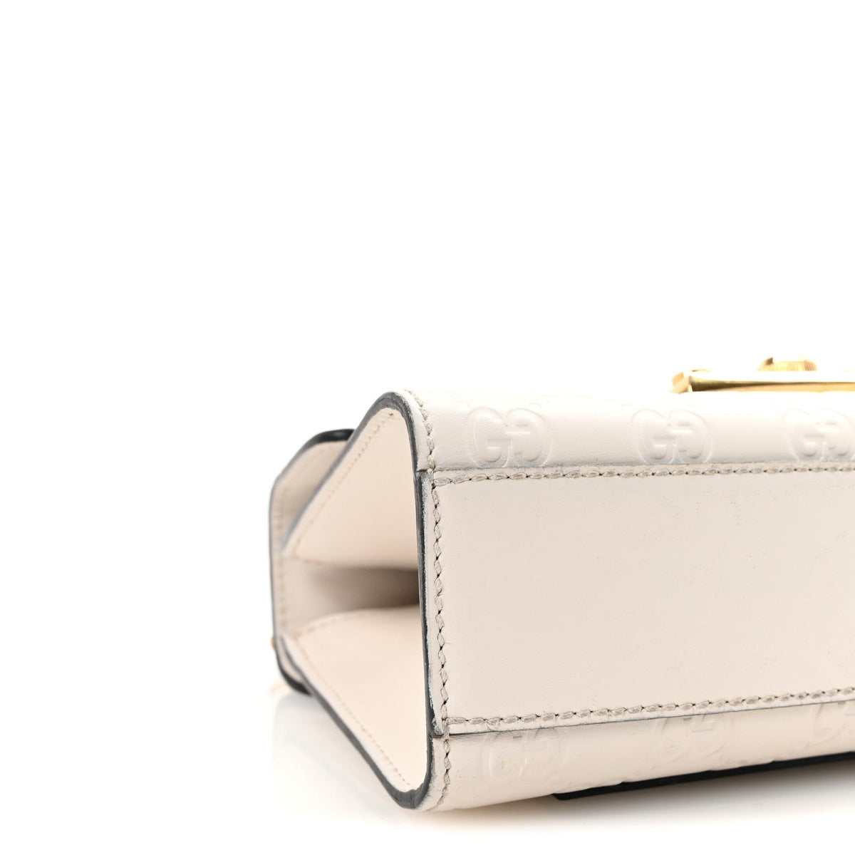 Guccissima Small Padlock Shoulder Bag Black White product image 9, provided for visual reference and product detail review