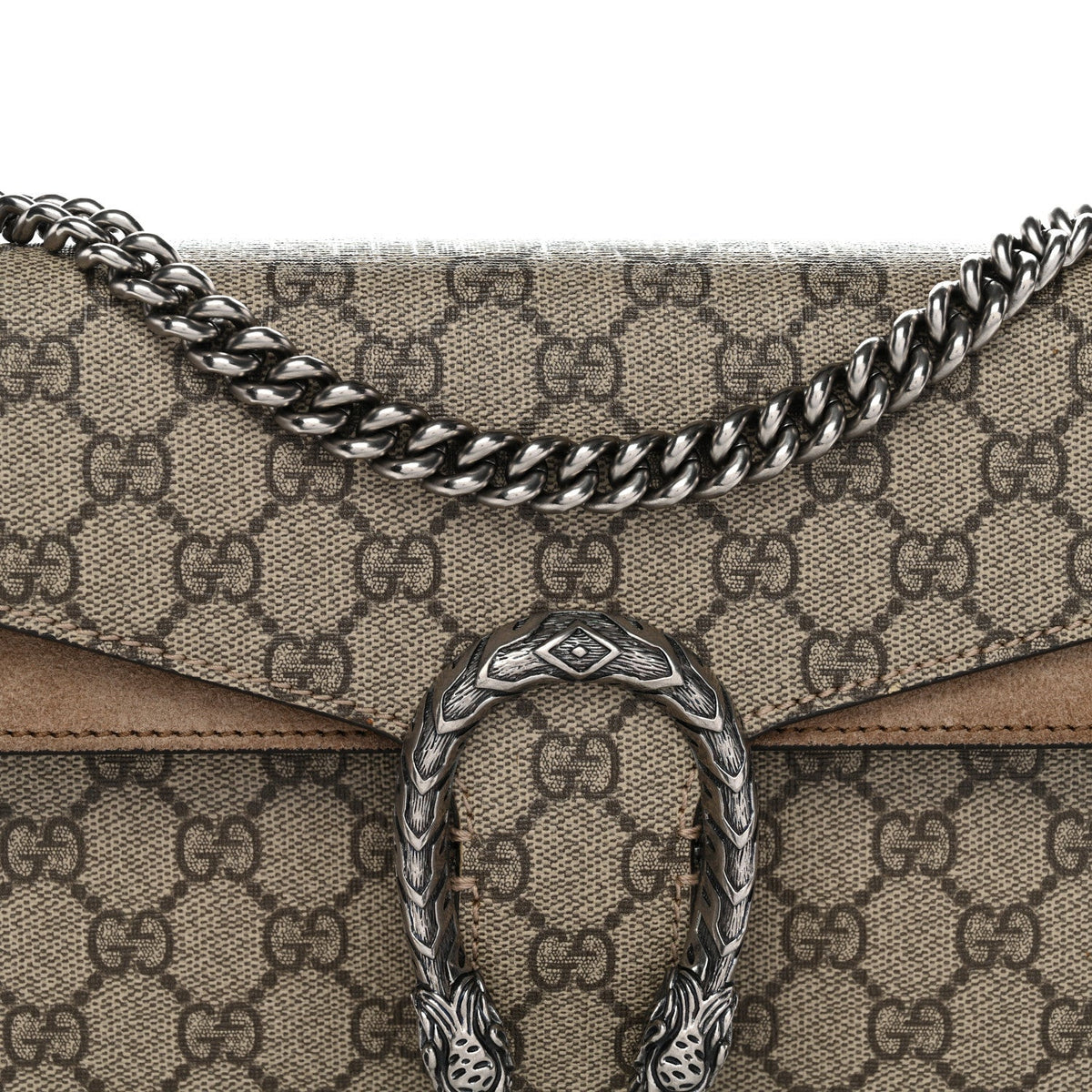 GG Supreme Monogram Small Dionysus Shoulder Bag Taupe product image 8, provided for visual reference and product detail