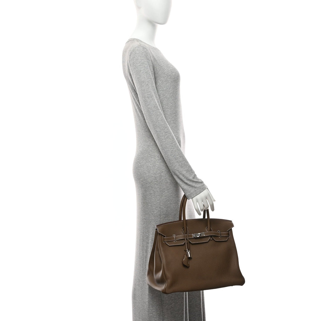 Togo Birkin 35 Etoupe product image 2, provided for visual reference and product detail review