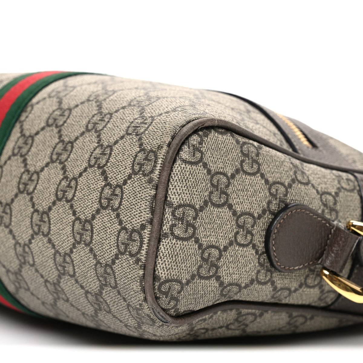 GG Supreme Monogram Web Small Ophidia Shoulder Bag Brown product image 10, provided for visual reference and product detail