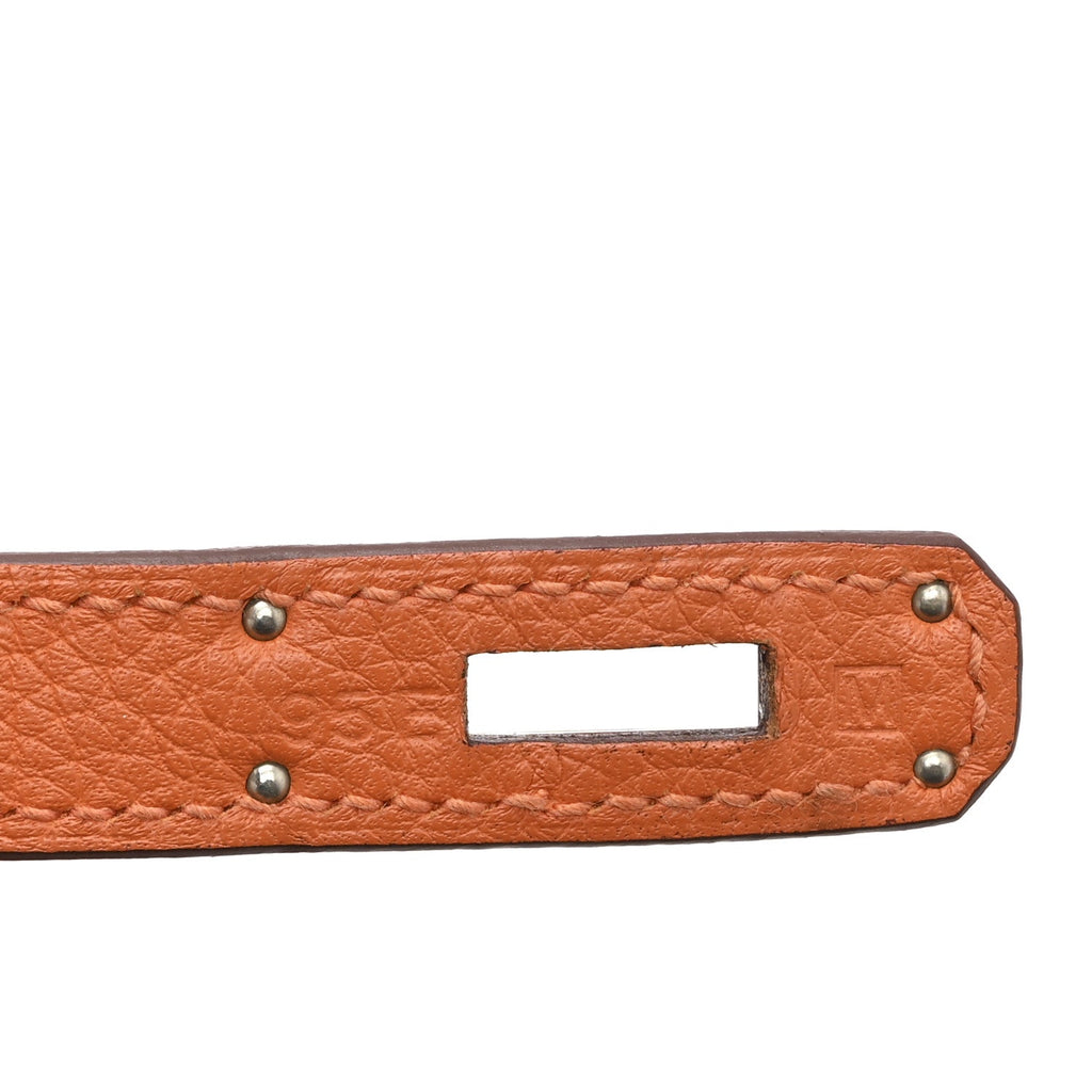 Taurillon Clemence Birkin 30 Orange product image 7, provided for visual reference and product detail review