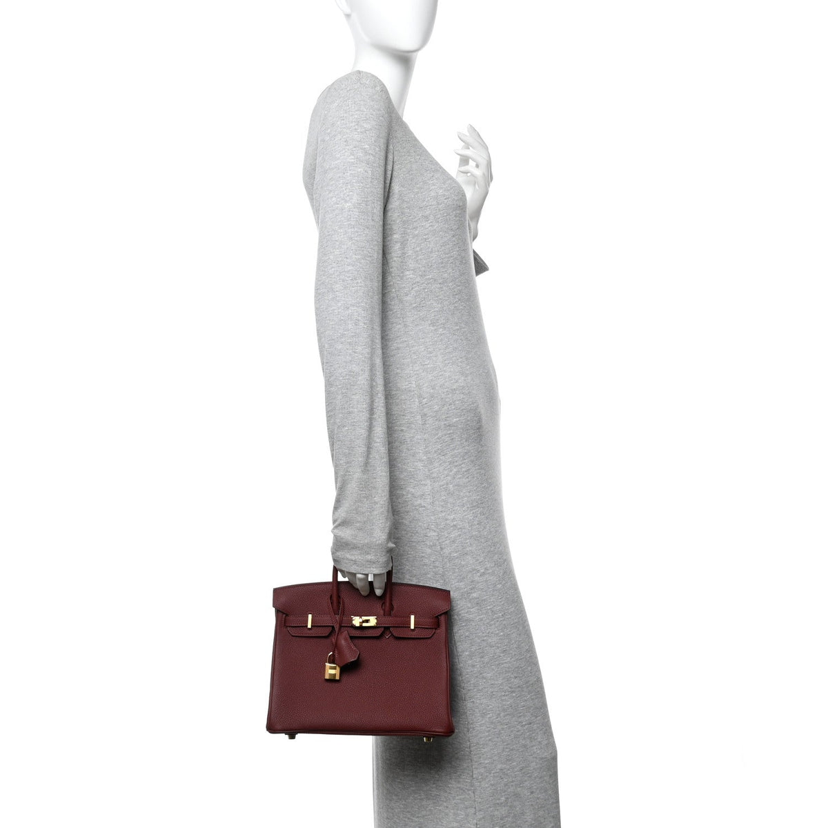 Togo Birkin 25 Rouge H product image 2, provided for visual reference and product detail review